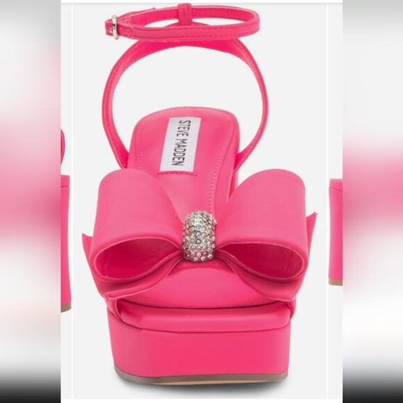 Steve Madden Aerin Platform Heels with Bow - Picture 5 of 10